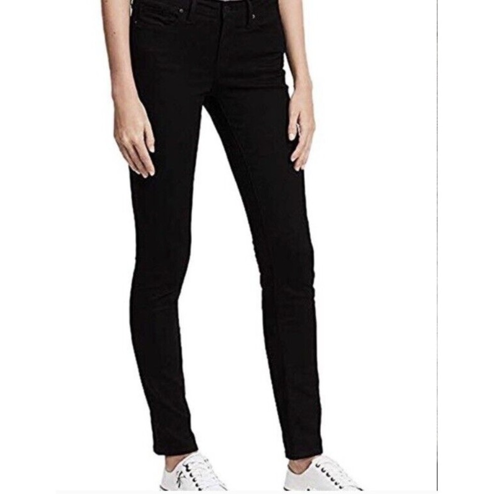 Calvin Klein Jeans Women Skinny Black Straight Leg Mid Rise Size 29/8
